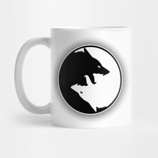 Yin Yang Wolf Mug